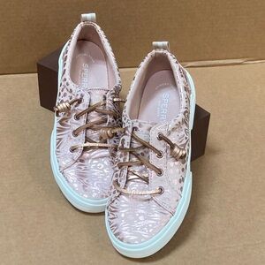 Sperry Women's Sneakers in Shimmering Pink and White